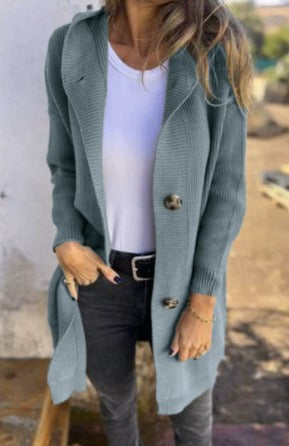 Elenora | Langer Strick-Cardigan für stilvolle Momente