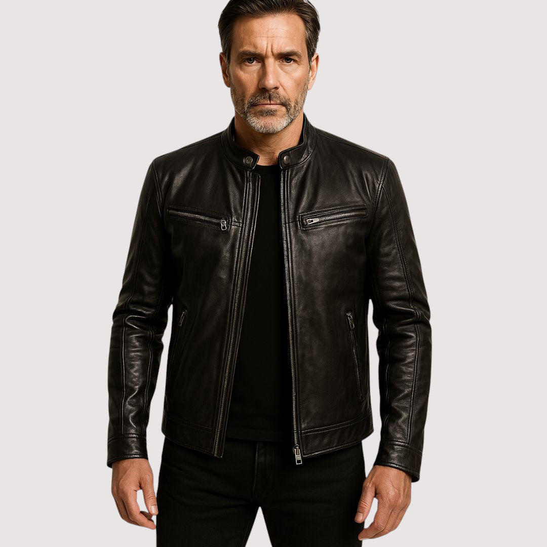 Monvero | Herren Lederjacke im Premium-Design