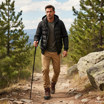 Kalen | Wattierte Herrenjacke mit Kapuze