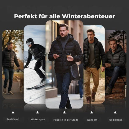 Kalen | Wattierte Herrenjacke mit Kapuze