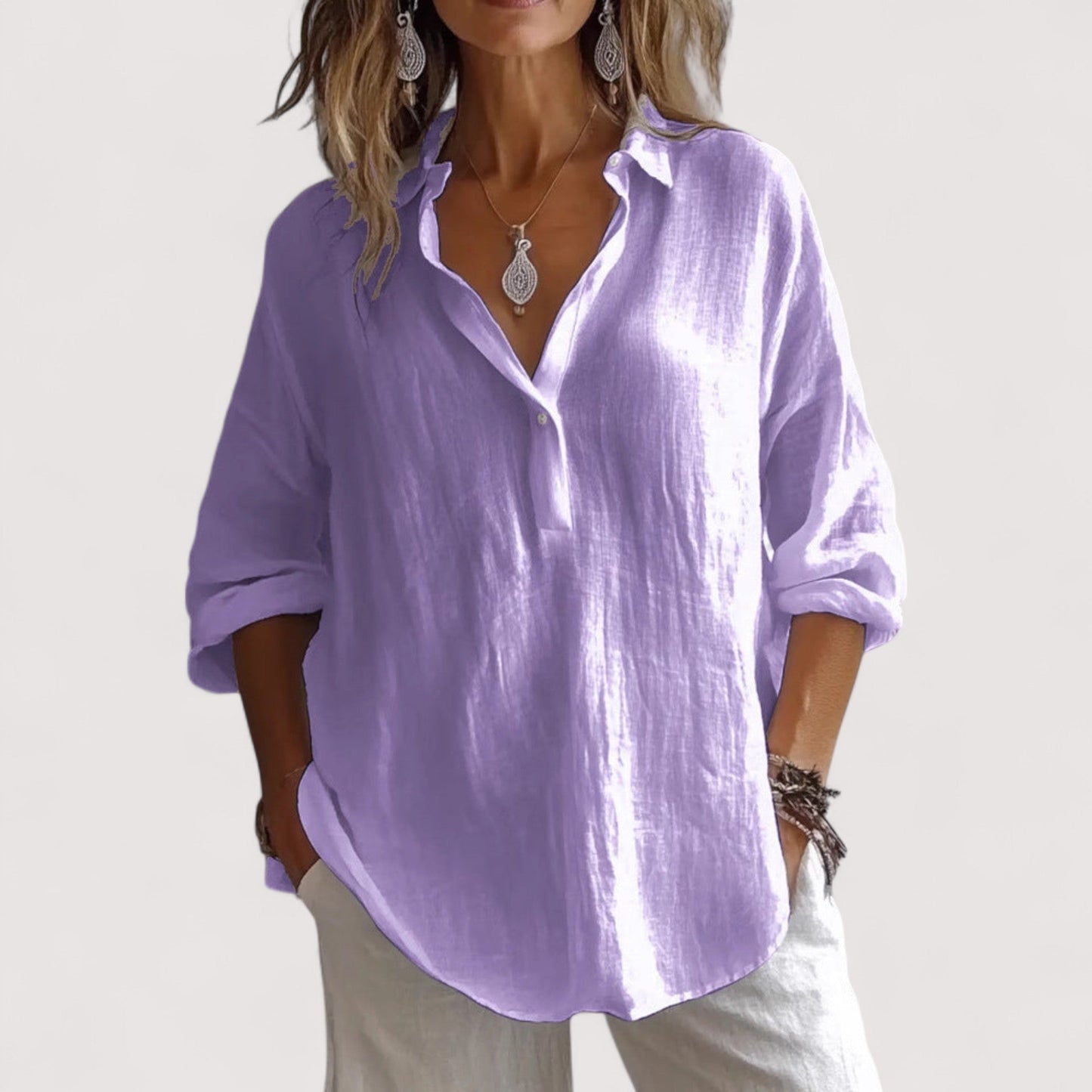 Elara | Pure Linen Hemd