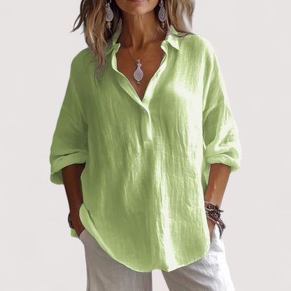 Elara | Pure Linen Hemd