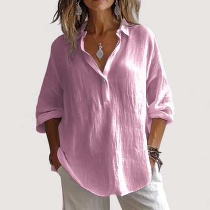 Elara | Pure Linen Hemd
