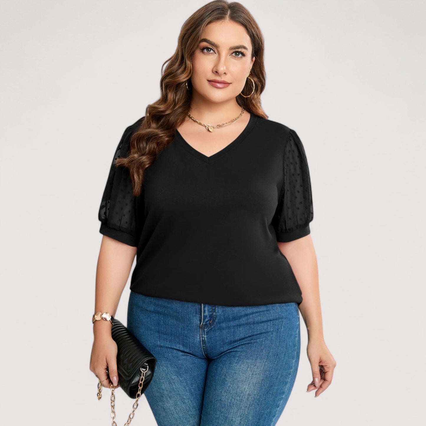 Liva | Luftiges Top mit V-Ausschnitt