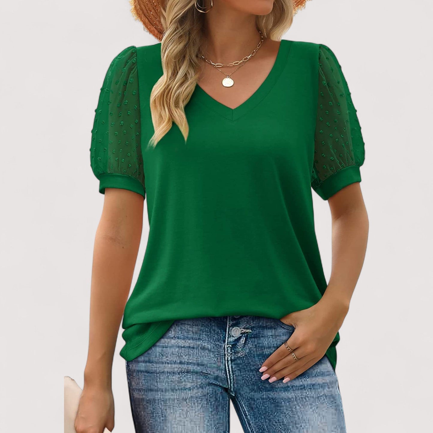 Liva | Luftiges Top mit V-Ausschnitt