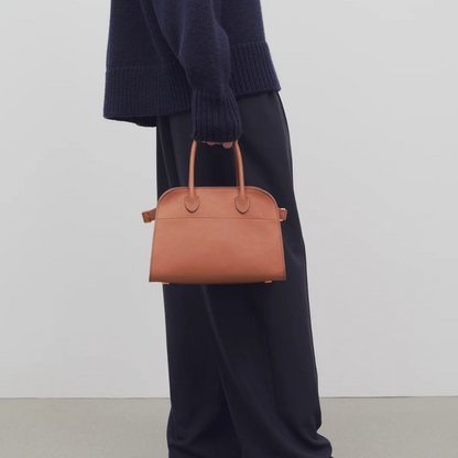 Nuvia | Handgefertigte Wildledertasche im Bowling-Stil